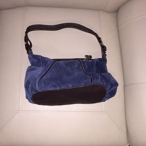 Tignanello suede shoulder bag